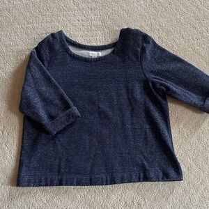 Coldwater Creek Dark Blue/Gray Women’s 3/4 Sleeve Top
